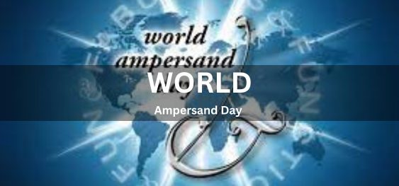 World Ampersand Day [विश्व एम्परसेंड दिवस]